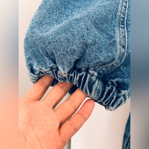 Asos denim  oversized, hourglass shape 3/4 sleeves , long duster coat long dress - Picture 4 of 9